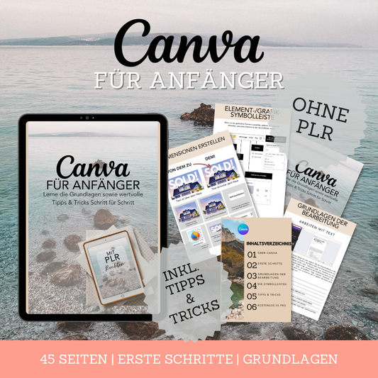 CANVA FÜR ANFÄNGER OHNE PLR